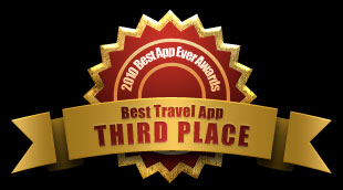 Third place: Best Travel App, 2010 Best App Ever Awards